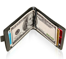 Access Denie Slim Bifold Wallets For Men with Removable Money Clip