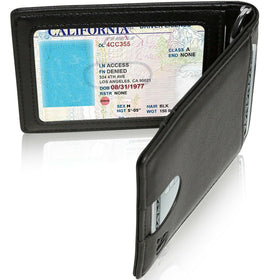 Access Denie Slim Bifold Wallets For Men with Removable Money Clip