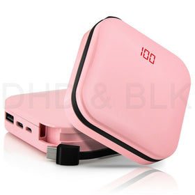 Potable Mini 20000mah Power Bank Battery Charger Built-in USB-C