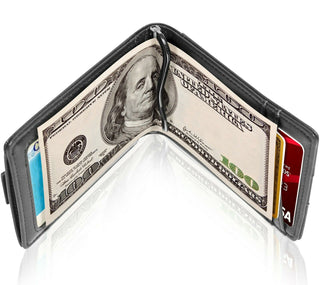 Access Denie Slim Bifold Wallets For Men with Removable Money Clip