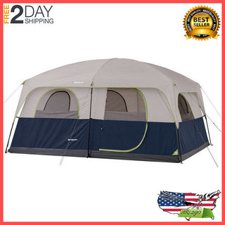 Ozark Trail Family Cabin Tent 10 Person Outdoor Camping Instant | 14' x 10'