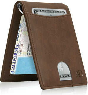 Access Denie Slim Bifold Wallets For Men with Removable Money Clip