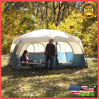 Ozark Trail Family Cabin Tent 10 Person Outdoor Camping Instant | 14' x 10'