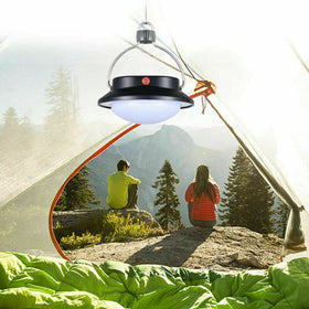 Portable USB Hanging Solar Panel Outdoor Camping Fishing Lamp Tent Light Hook