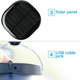 Portable USB Hanging Solar Panel Outdoor Camping Fishing Lamp Tent Light Hook