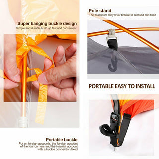 Outad  Outdoor Waterproof Silicone Ultra-light Double Layer Camping Tent