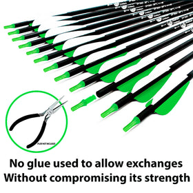 Keshes Carbon Hunting Arrows| 12 Archery