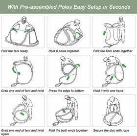 Weanas Family Automatic Dome| Pop Up Tent for 4 Person