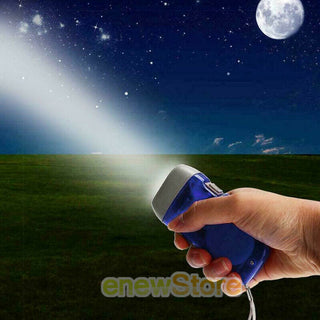 LED Crank Power Wind Up| Emergence Flashlight