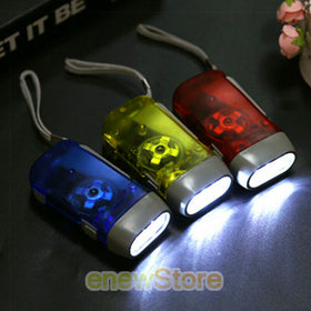 LED Crank Power Wind Up| Emergence Flashlight