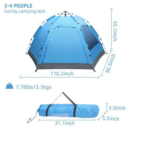 Camping Dome Tent| Instant Pop Up Sun Canopy