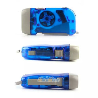 Wind Up Hand Pressing Crank Emergency LED Flashlight Torch