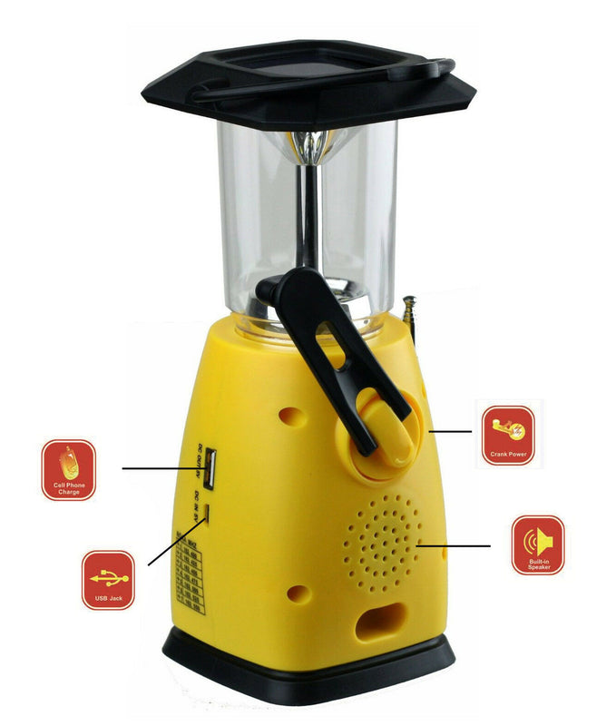 Kaito Solar LED Camping Lantern With Weather Radio