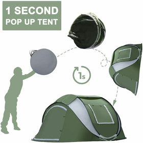 Weanas Family Automatic Dome| Pop Up Tent for 4 Person