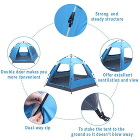 Camping Dome Tent| Instant Pop Up Sun Canopy