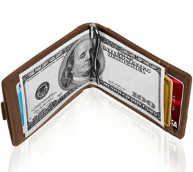 Access Denie Slim Bifold Wallets For Men with Removable Money Clip