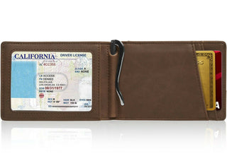 Access Denie Slim Bifold Wallets For Men with Removable Money Clip