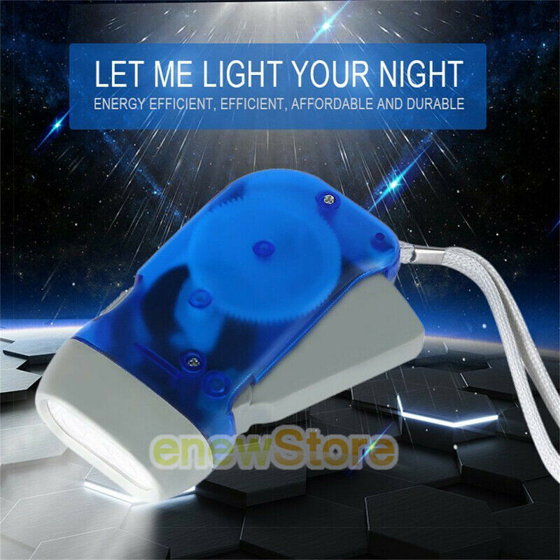 LED Crank Power Wind Up| Emergence Flashlight