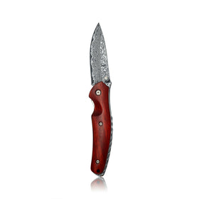 Kubey Wood  Folding Pocket Knife| Camping