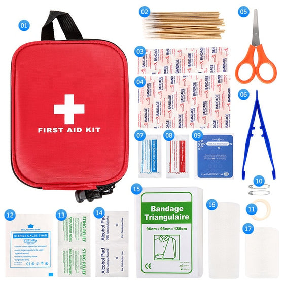 Portable Emergency Survival Set for Medicines Outdoor | 100 180 Pcs