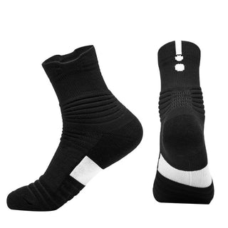 Professional Sports Men Basketball Running Towel Bottom Anti Slip Socks
