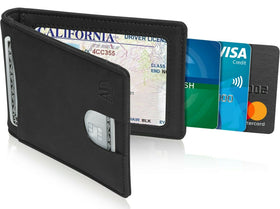 Access Denie Slim Bifold Wallets For Men with Removable Money Clip