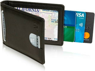Access Denie Slim Bifold Wallets For Men with Removable Money Clip