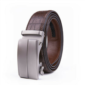 Fabio Valenti Men's Ratchet Belt Leather Belts with Automatic Buckle