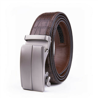 Fabio Valenti Men's Ratchet Belt Leather Belts with Automatic Buckle