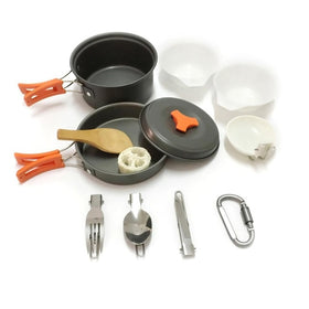 Camping Cookware Kit Outdoor Ultra light Aluminum Alloy Cook Stove Kit