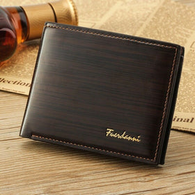 Bifold Leather Credit Card Holder| Clutch Billfold