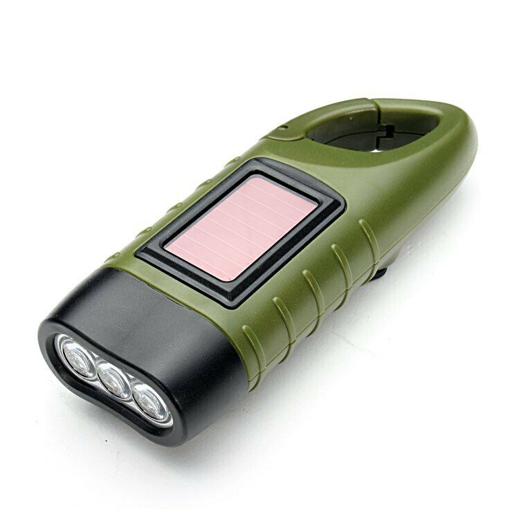 Simpeak LED Solar Power Crank| Emergence Flashlight Camping Torch