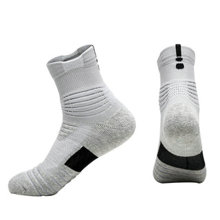 Professional Sports Men Basketball Running Towel Bottom Anti Slip Socks