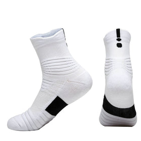 Professional Sports Men Basketball Running Towel Bottom Anti Slip Socks