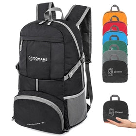 Zomake Portable Folding Rucksack Reflective Stripe Outdoor Sport Bag