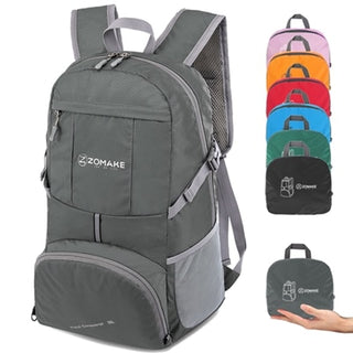 Zomake Portable Folding Rucksack Reflective Stripe Outdoor Sport Bag