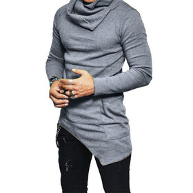 Shujin Spring Men Long Sleeves Slim Thin High T-shirt |Casual Fashion